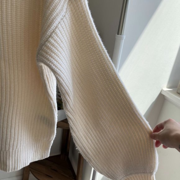 Madewell Creme Lantern-sleeve Sweater - Picture 4 of 4